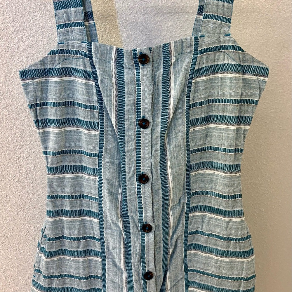 NWT Roxy striped Button-Down Dress
